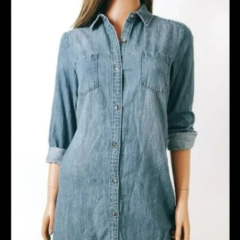 Denim shirt dress,  Size XS